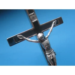 Krzyż zakonny metalowy czarny 14 cm Nr.1